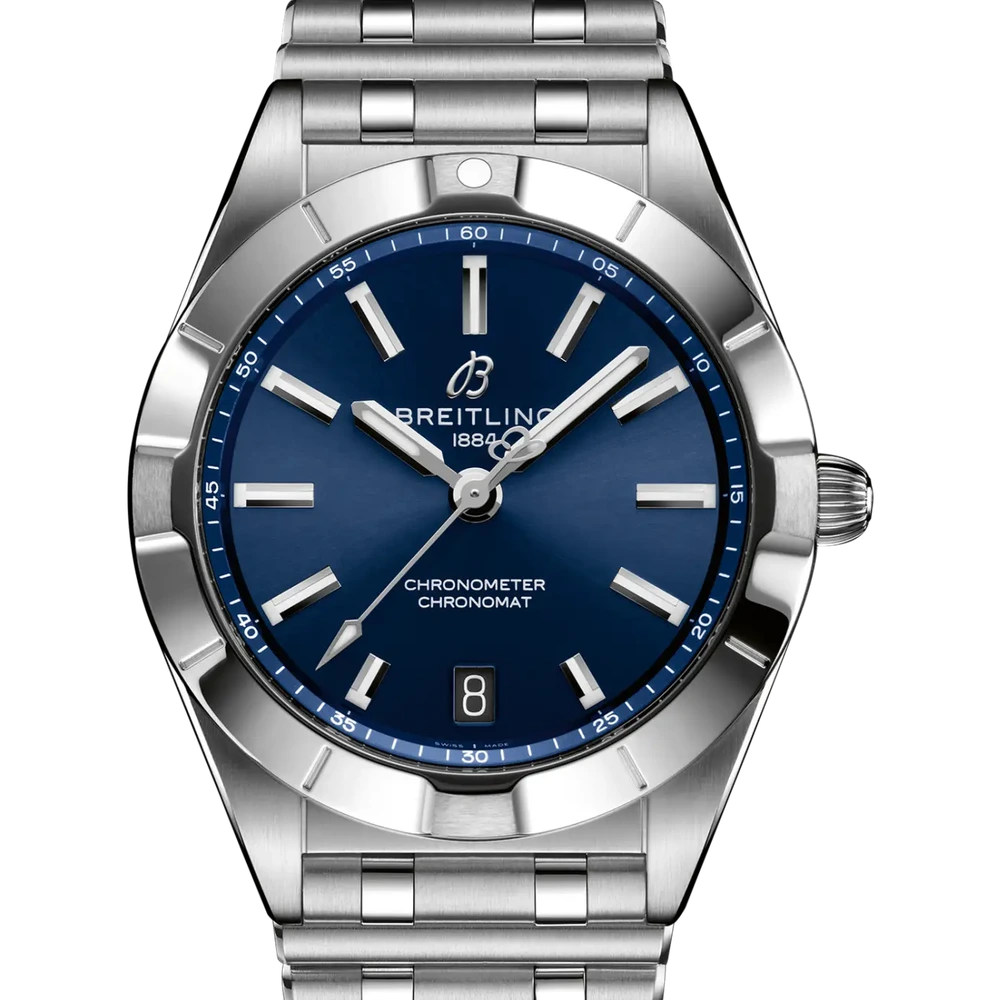 Breitling Chronomat 32, 32 mm, stainless steel, blue dial