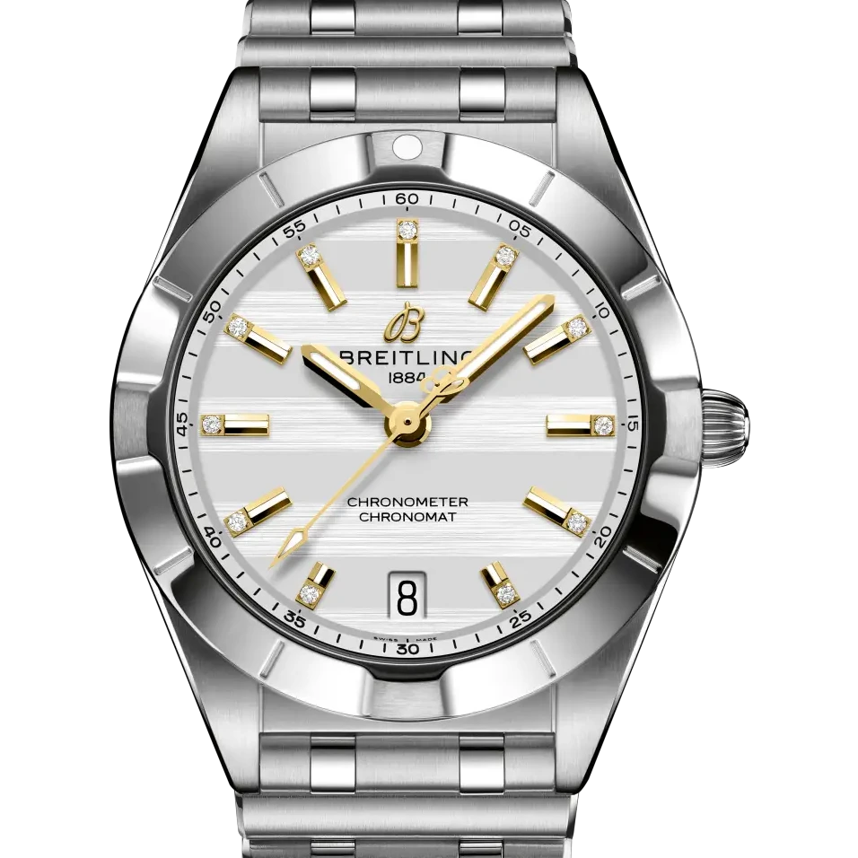 Breitling Chronomat 32 Six Nations England, 32 mm, stainless steel, white dial