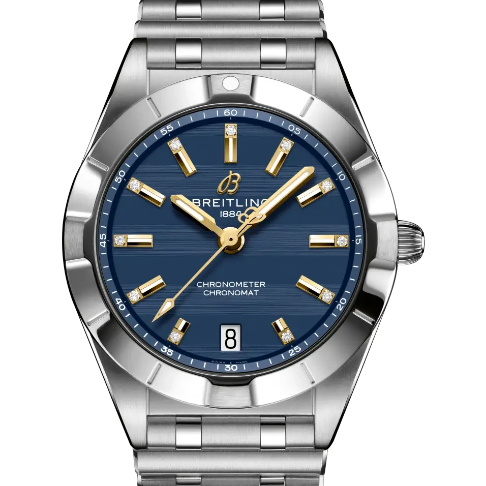 Breitling Chronomat 32 Six Nations France, 32 mm, stainless steel, blue dial
