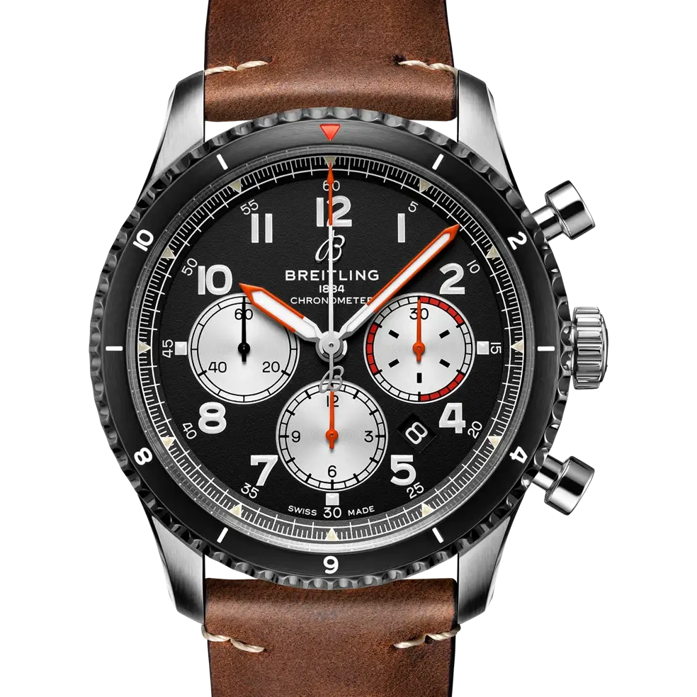 Breitling Aviator 8 B01 Chronograph 43 Mosquito, 43 mm, stainless steel, black dial