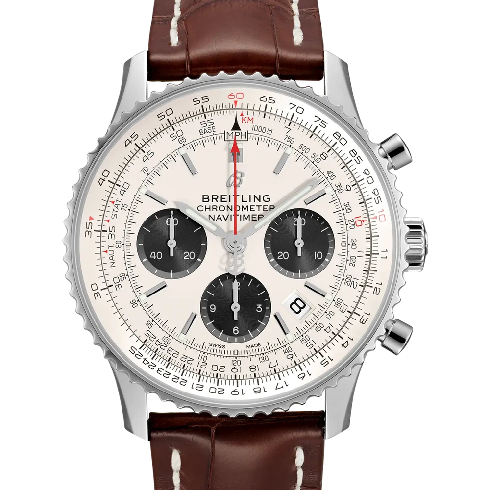 Breitling Navitimer B01 Chronograph 43, 43 mm, stainless steel, cream dial