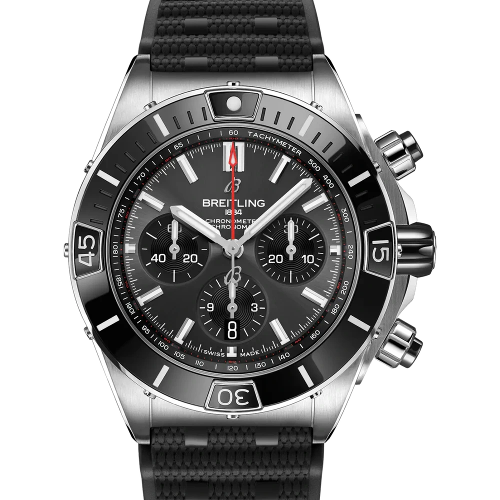 Breitling Super Chronomat B01 44, 44 mm, stainless steel, anthracite dial