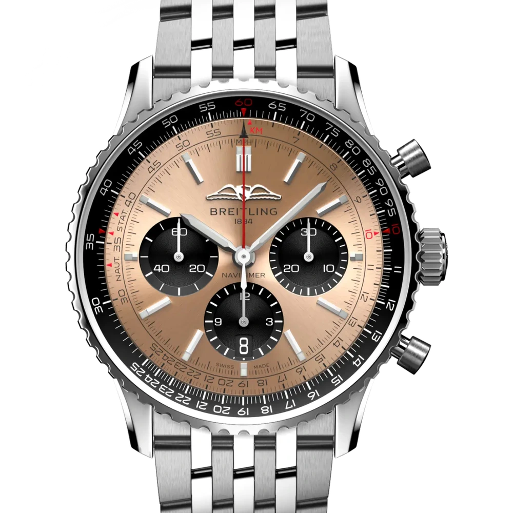 Breitling Navitimer B01 Chronograph 43, 43 mm, stainless steel, copper dial