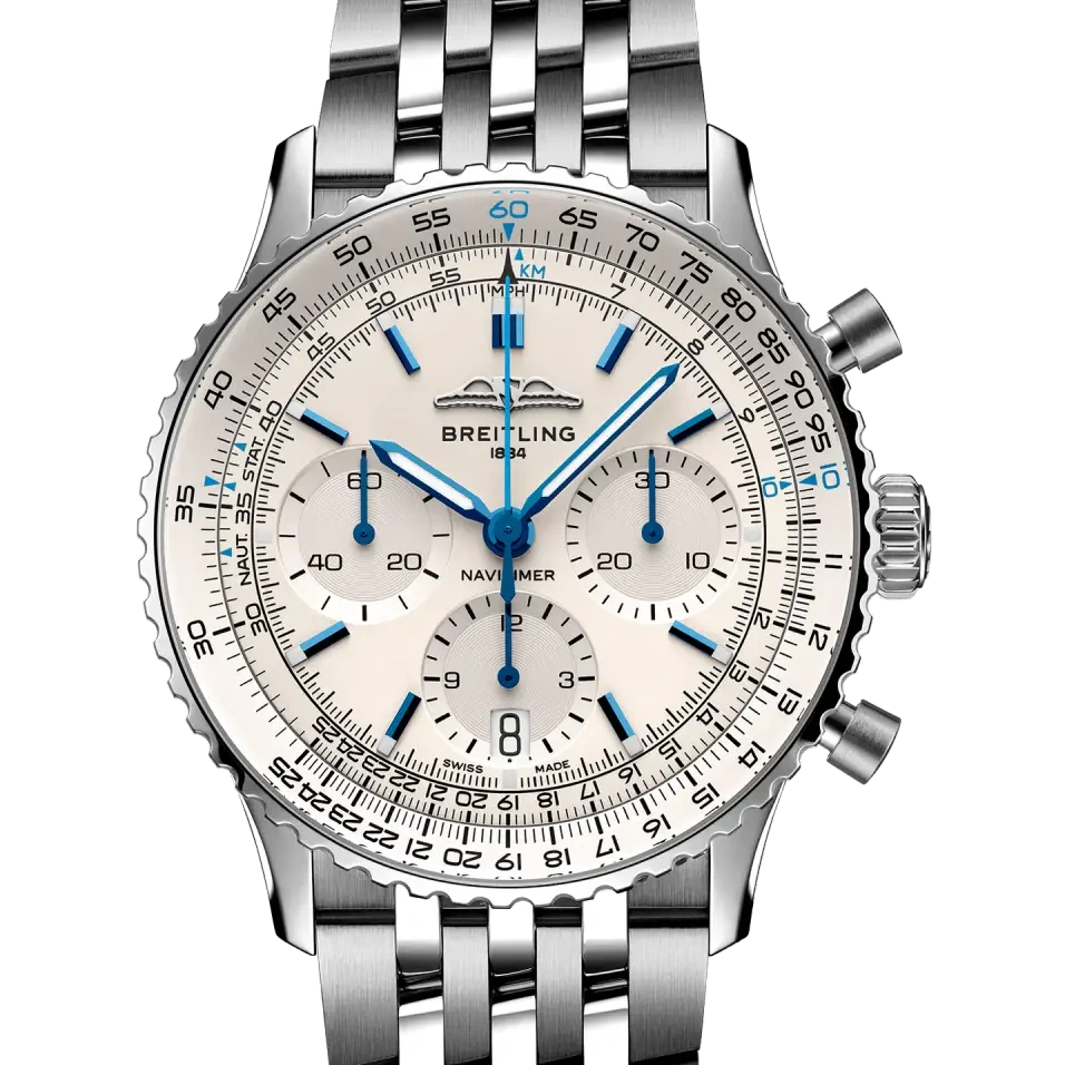 Breitling Navitimer B01 Chronograph 41, 41 mm, stainless steel, cream dial