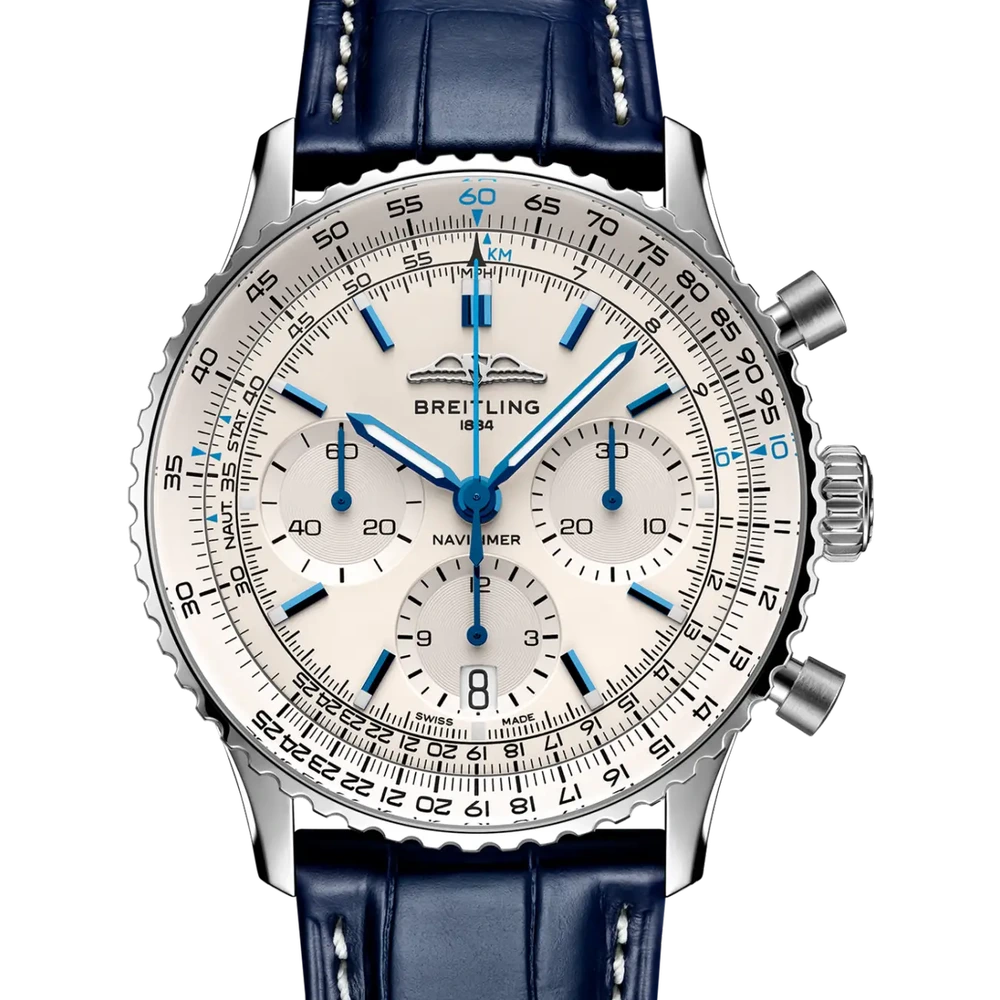 Breitling Navitimer B01 Chronograph 41, 41 mm, stainless steel, cream dial