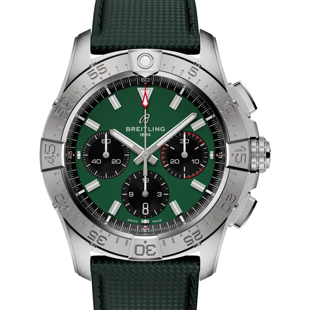 Breitling Avenger B01 Chronograph 42, 42 mm, stainless steel, green dial