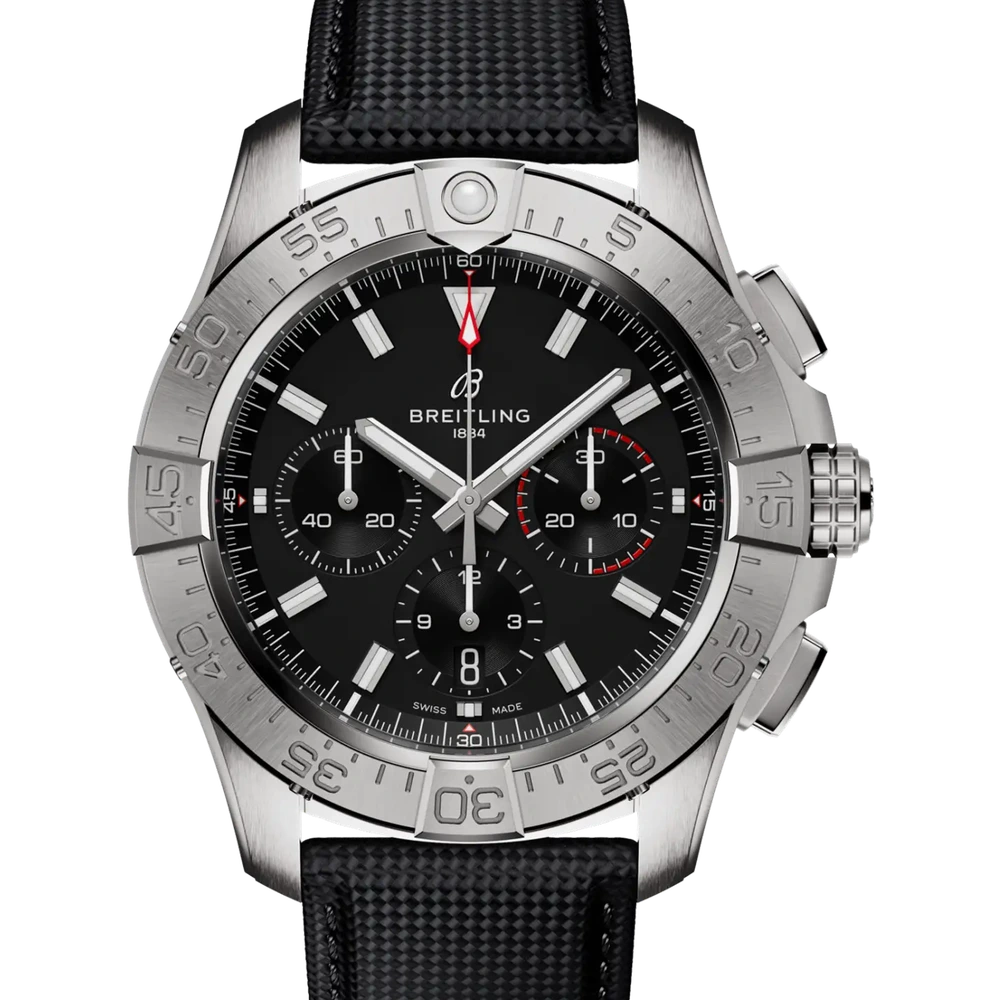 Breitling Avenger B01 Chronograph 44, 44 mm, stainless steel, black dial