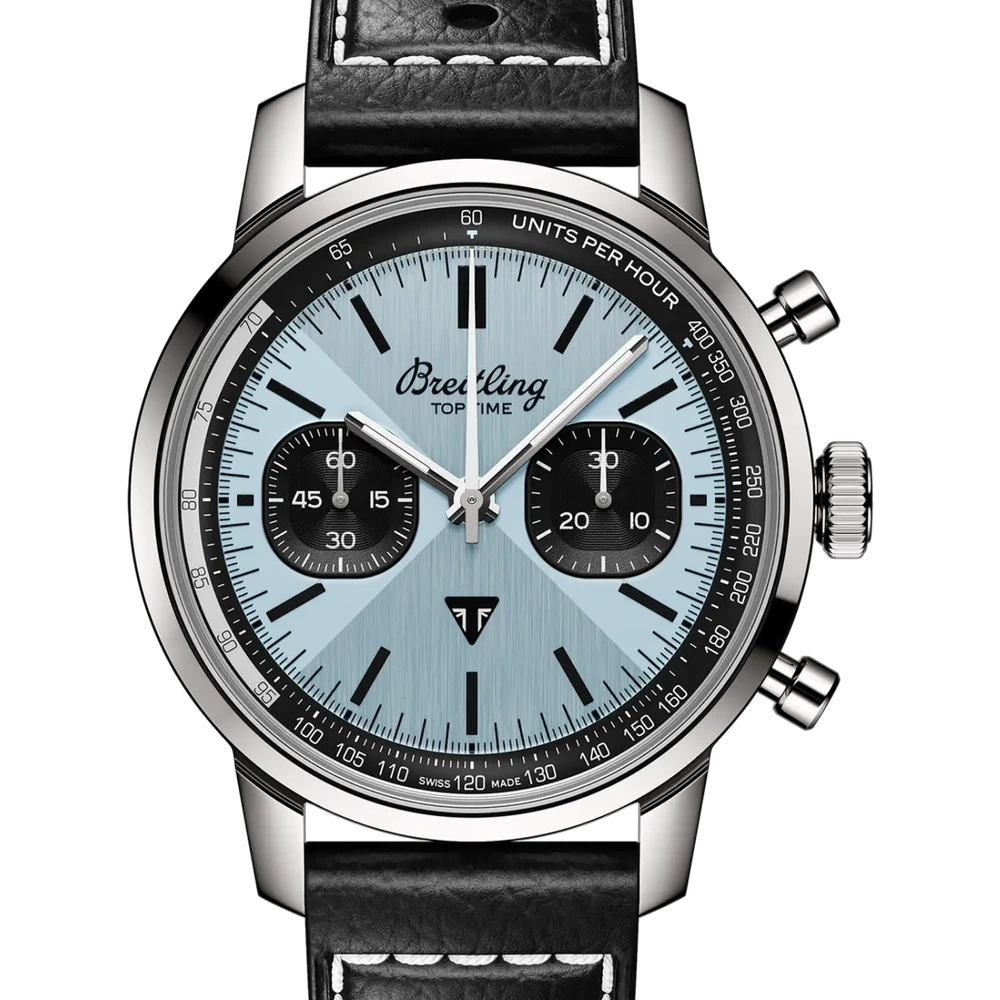 Breitling Top Time B01 Triumph, 41 mm, stainless steel, ice blue dial