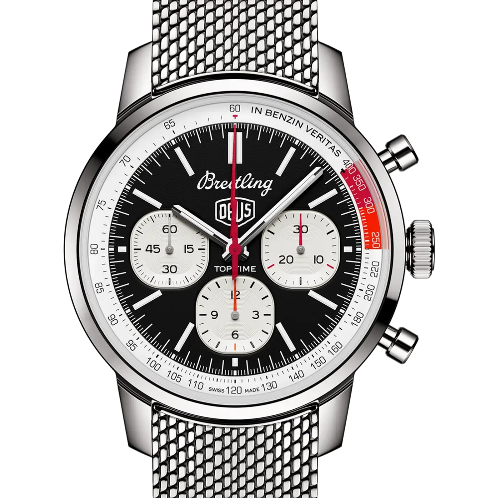 Breitling Top Time B01 Deus, 41 mm, stainless steel, black dial