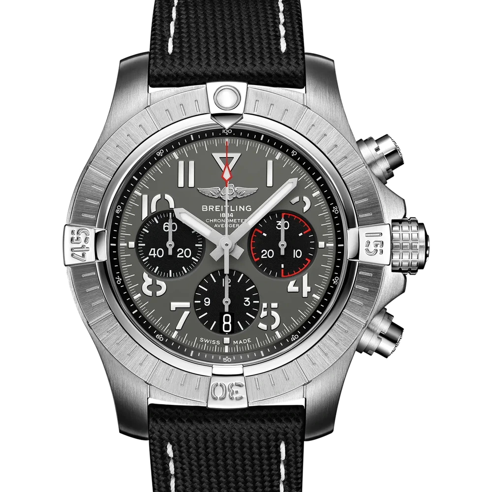 Breitling Avenger B01 Chronograph 45, 45 mm, stainless steel, anthracite dial
