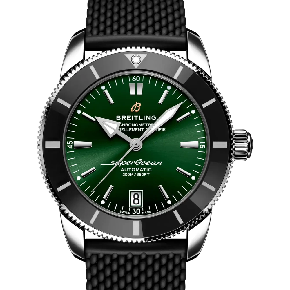 Breitling Superocean Heritage B20 Automatic 42, 42 mm, stainless steel, green dial