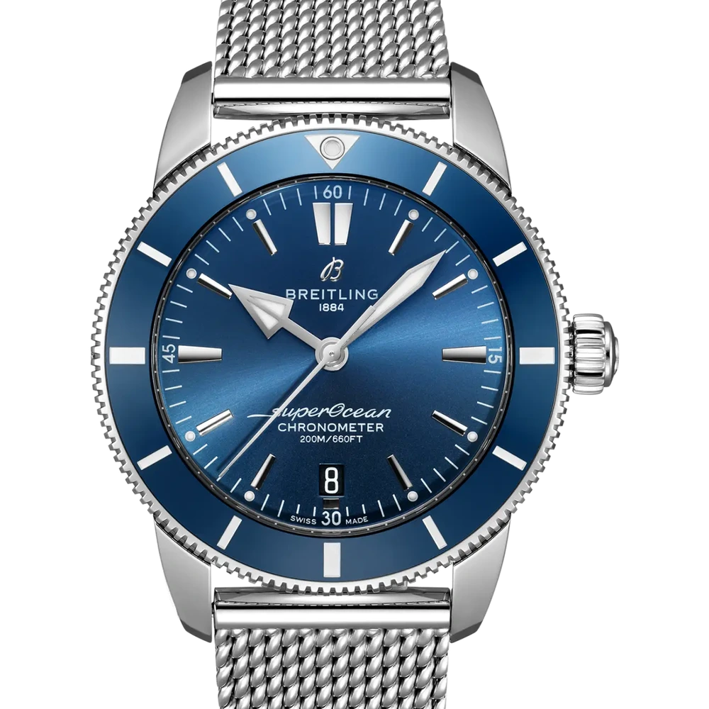 Breitling Superocean Heritage B20 Automatic 44, 44 mm, stainless steel, blue dial