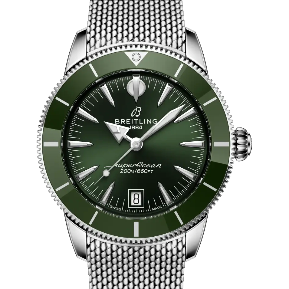 Breitling Superocean Heritage B31 Automatic 40, 40 mm, stainless steel, green dial