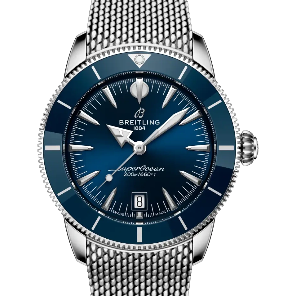 Breitling Superocean Heritage B31 Automatic 42, 42 mm, stainless steel, blue dial