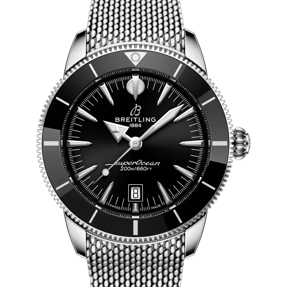 Breitling Superocean Heritage B31 Automatic 44, 44 mm, stainless steel, black dial