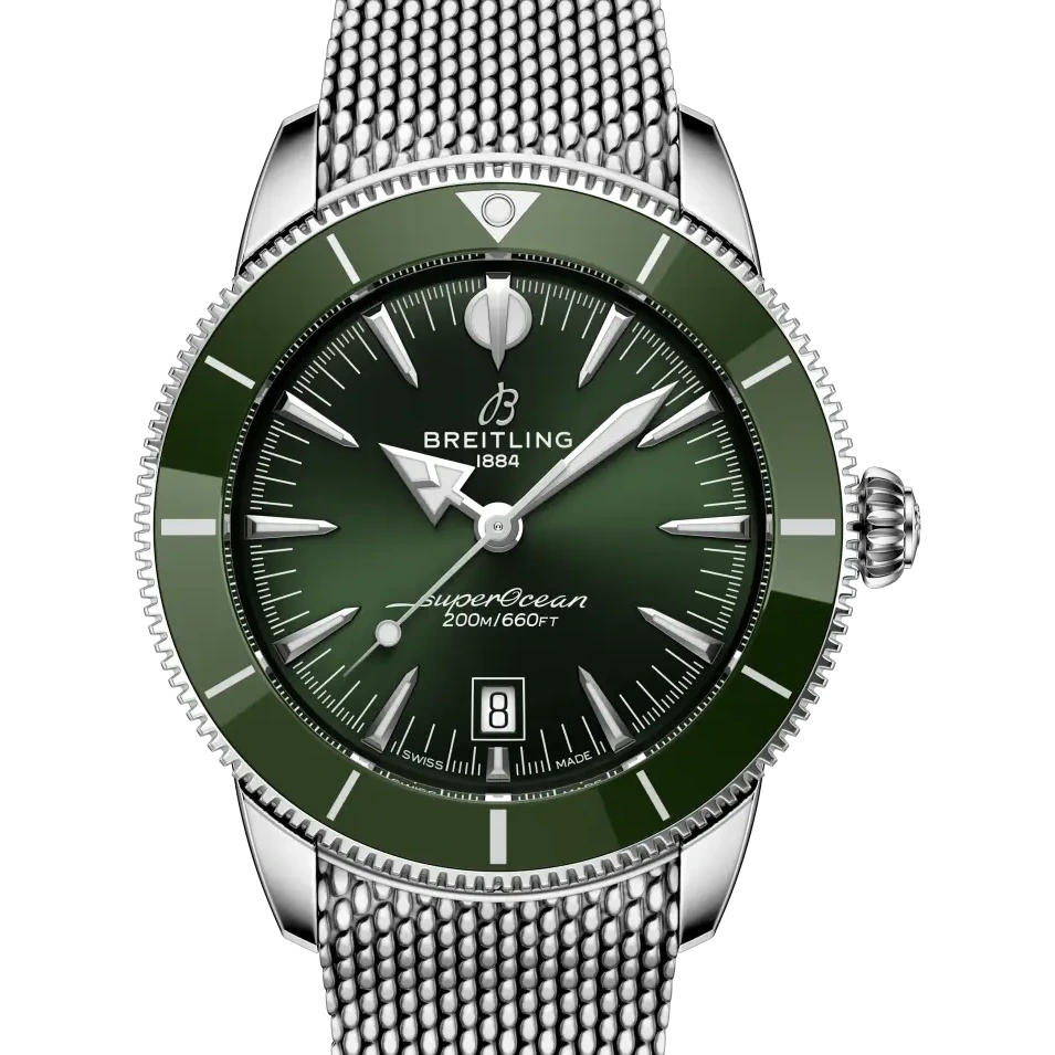 Breitling Superocean Heritage B31 Automatic 44, 44 mm, stainless steel, green dial