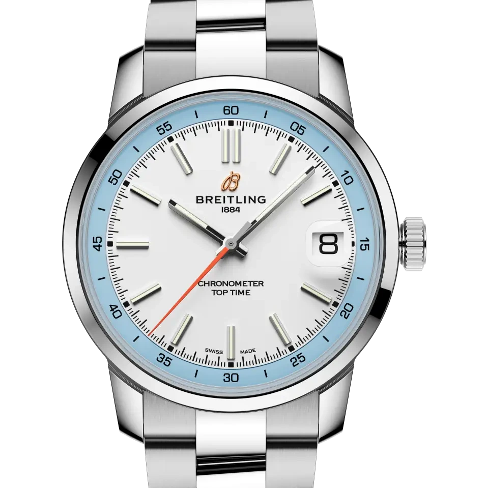 Breitling Top Time B31, 38 mm, stainless steel, cream dial