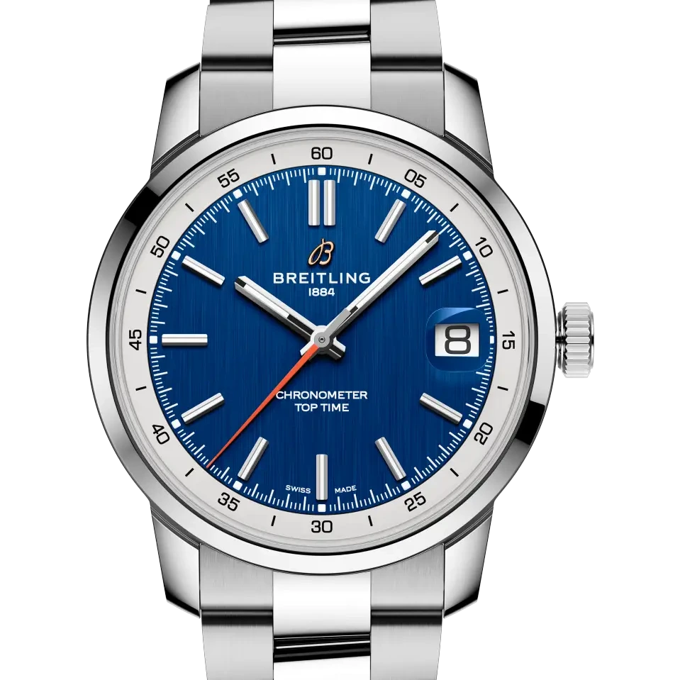 Breitling Top Time B31, 38 mm, stainless steel, blue dial