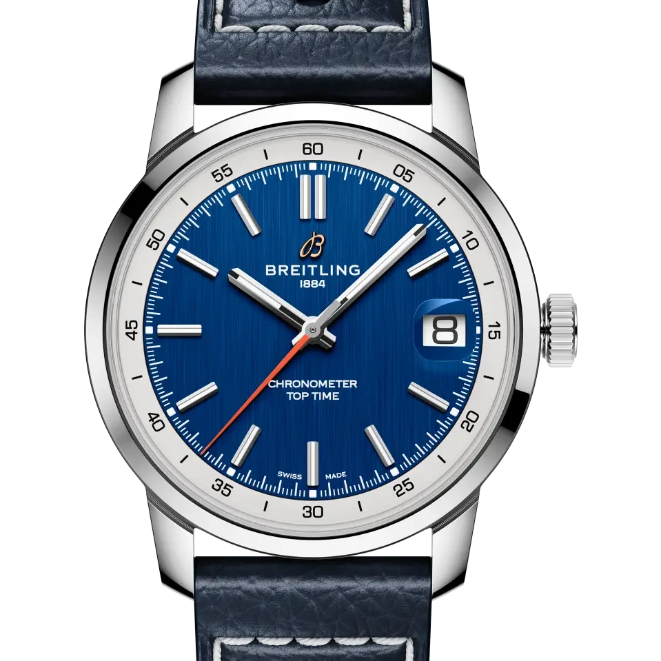 Breitling Top Time B31, 38 mm, stainless steel, blue dial