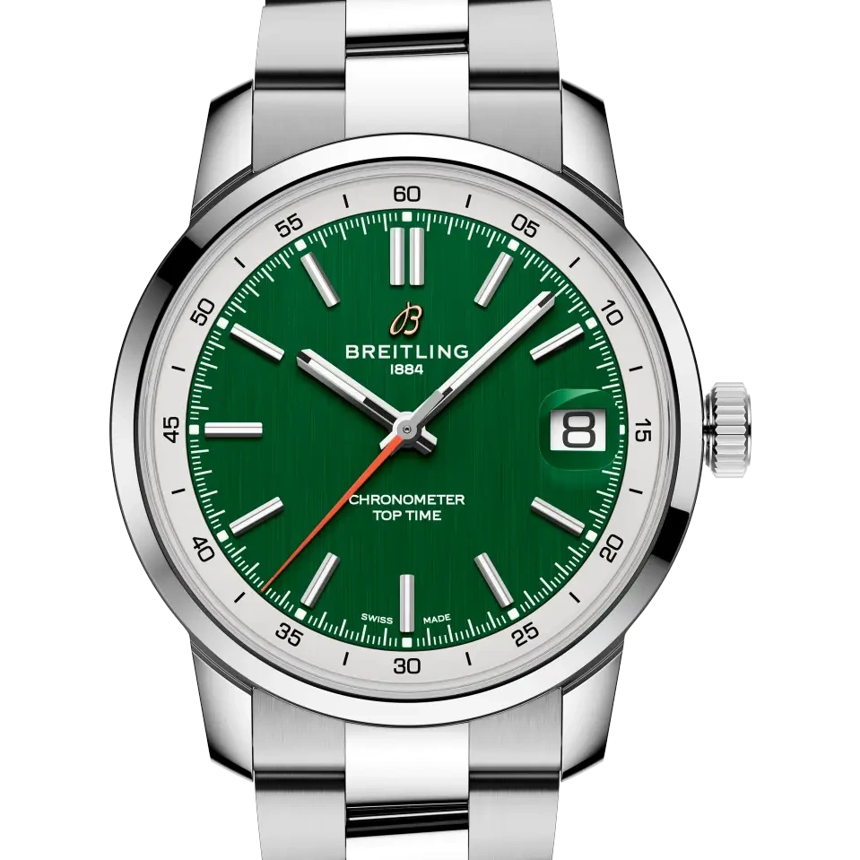 Breitling Top Time B31, 38 mm, stainless steel, green dial