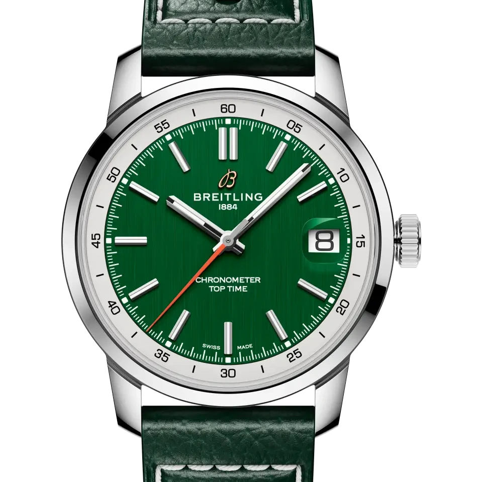Breitling Top Time B31, 38 mm, stainless steel, green dial