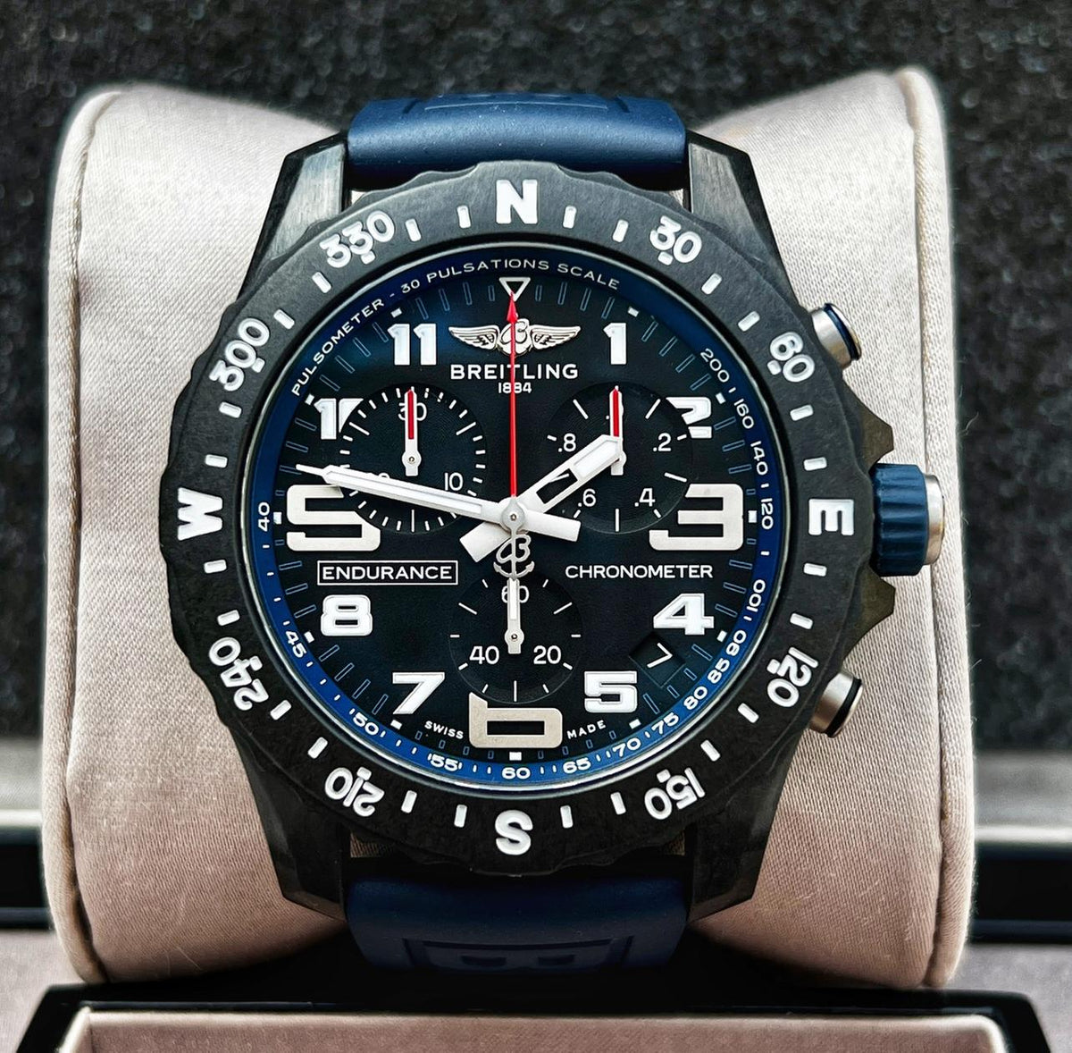 Breitling Endurance Pro X82310 44mm Breitlight Navy Blue Dial w/ Box & Papers