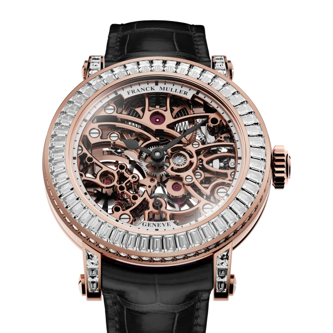 Franck Muller Round Round Skeleton Baguette