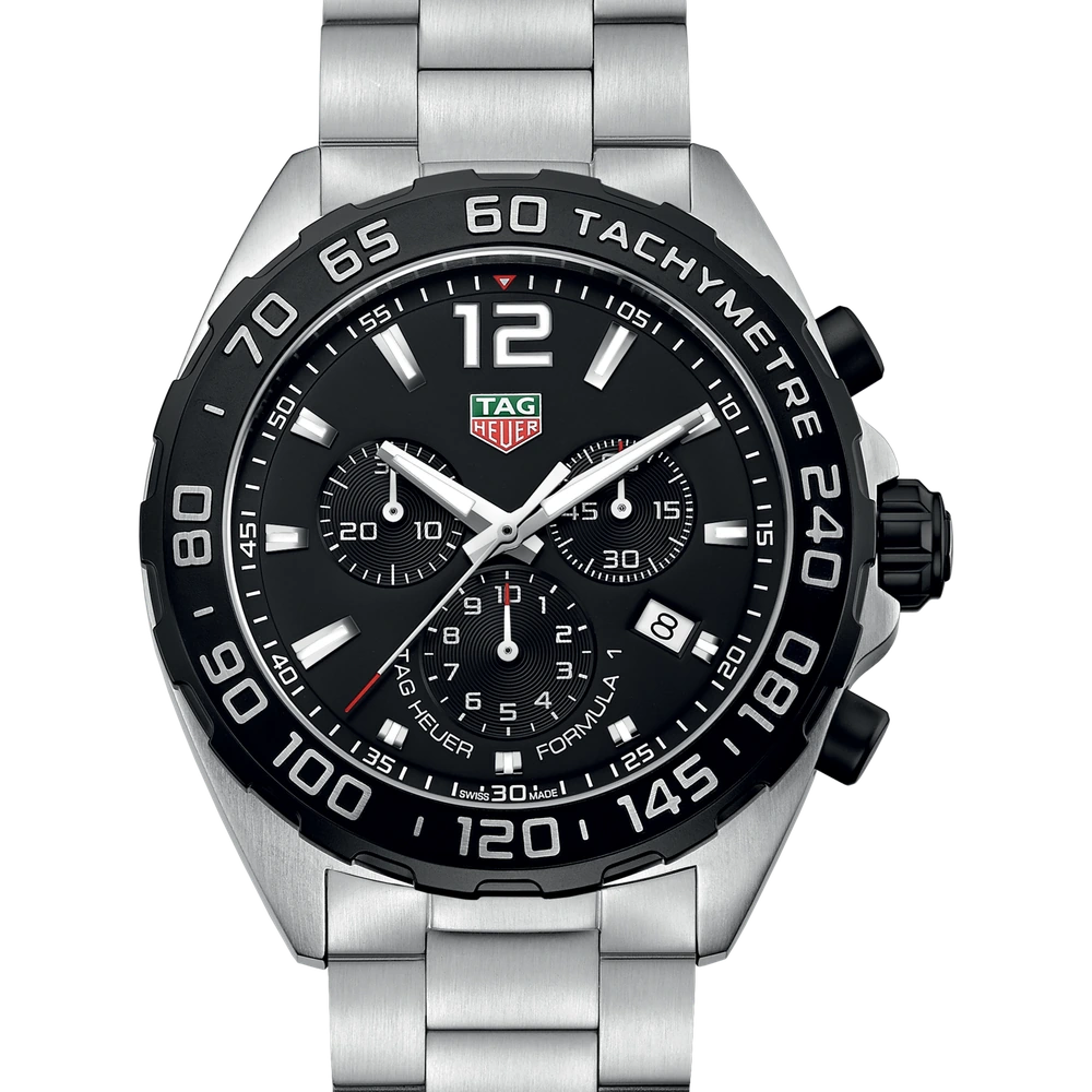 TAG Heuer Chronograph, Quartz, 43 mm, Steel