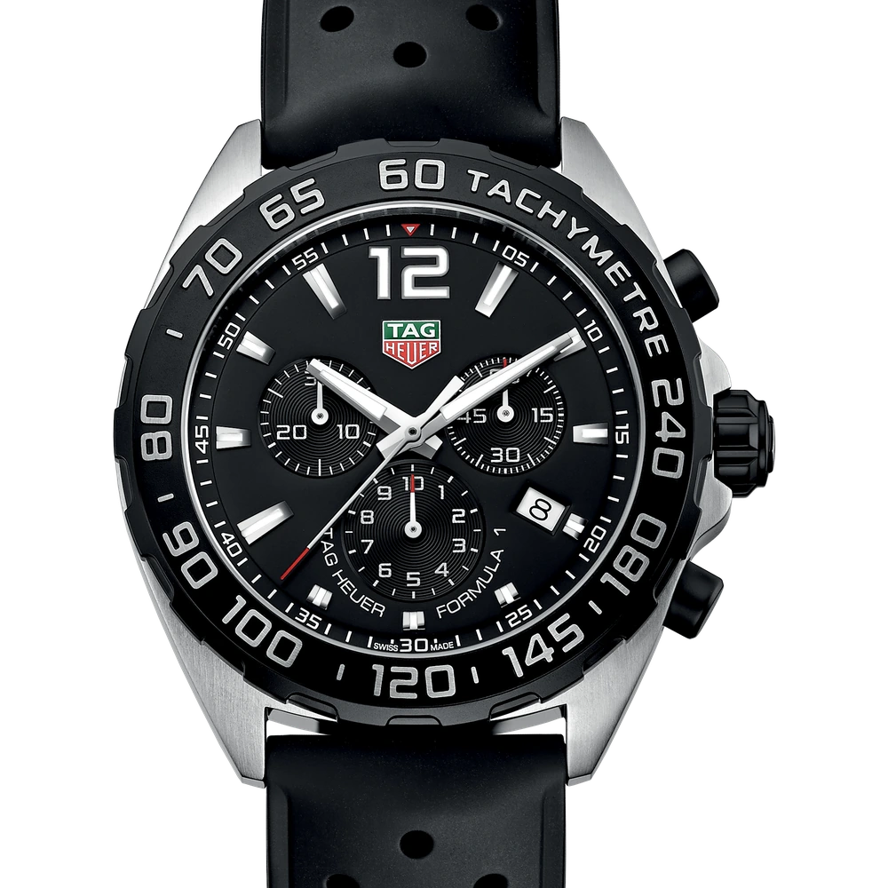 TAG Heuer Chronograph, Quartz, 43 mm, Steel
