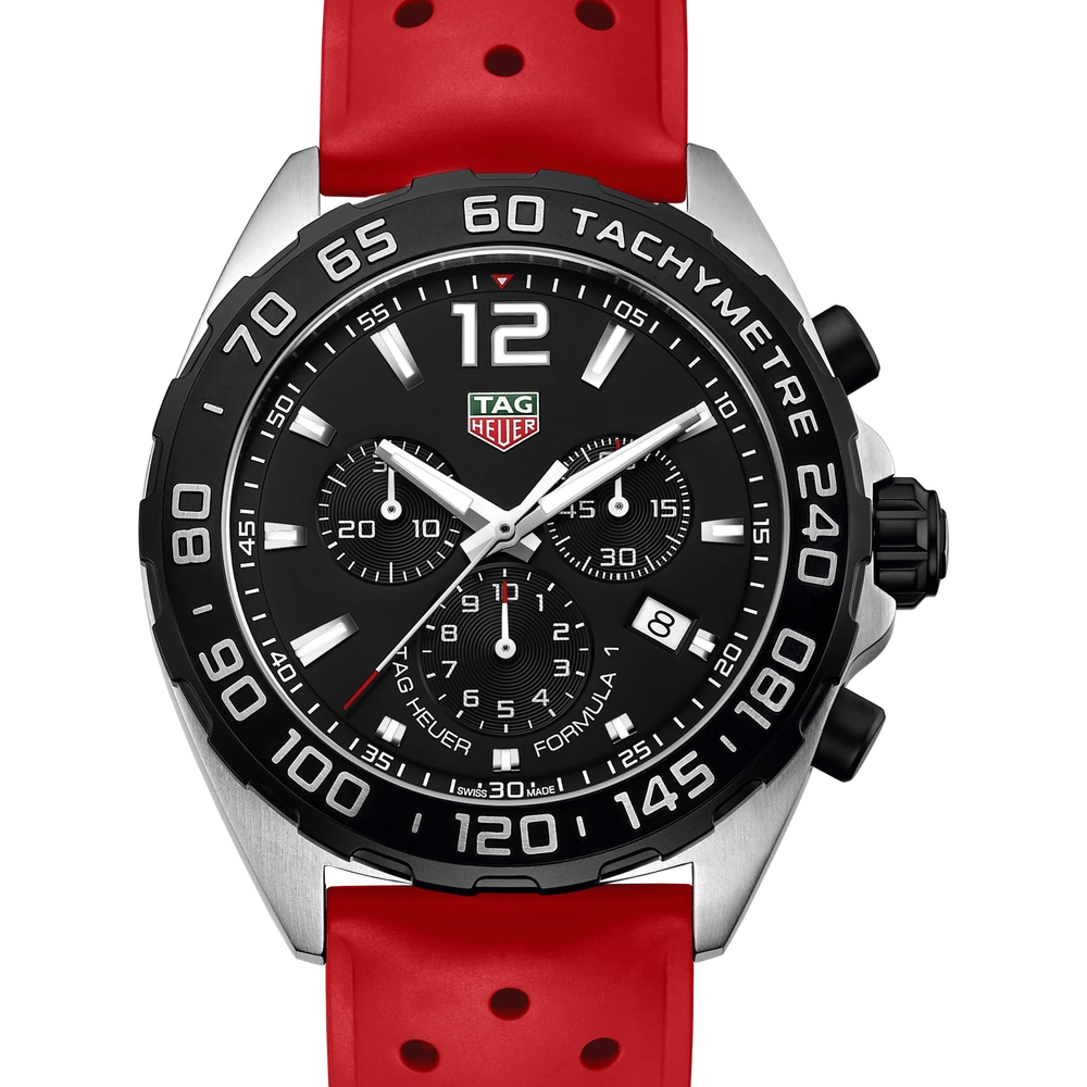 TAG Heuer Chronograph, Quartz, 43 mm, Steel