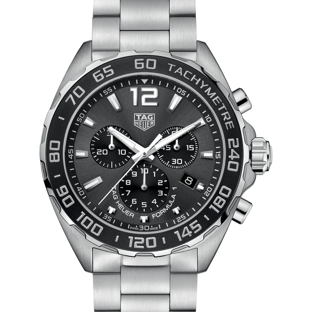 TAG Heuer Chronograph, Quartz, 43 mm, Steel