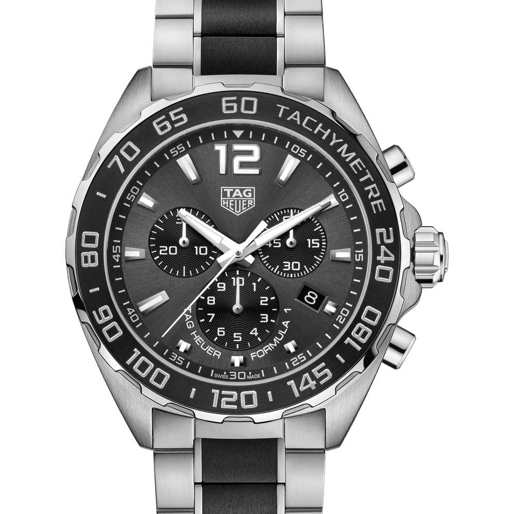 TAG Heuer Chronograph, Quartz, 43 mm, Steel