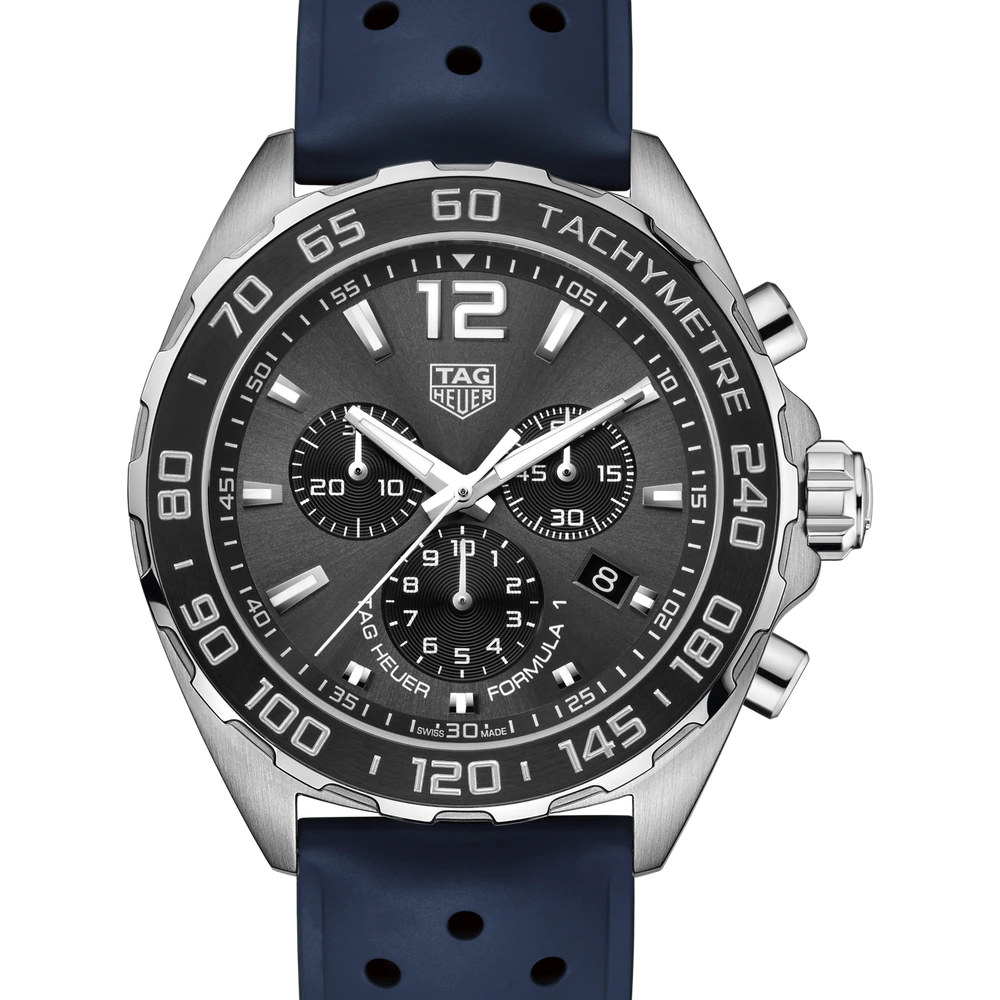 TAG Heuer Chronograph, Quartz, 43 mm, Steel