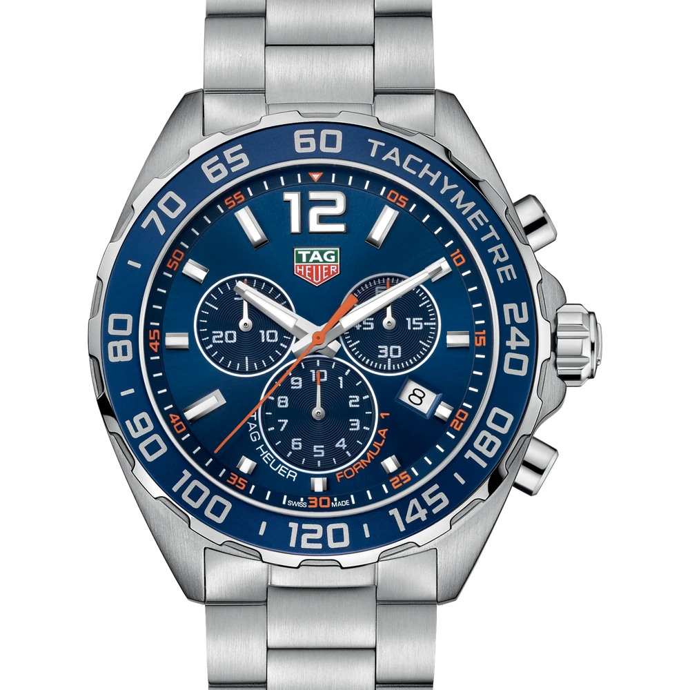 TAG Heuer Chronograph, Quartz, 43 mm, Steel