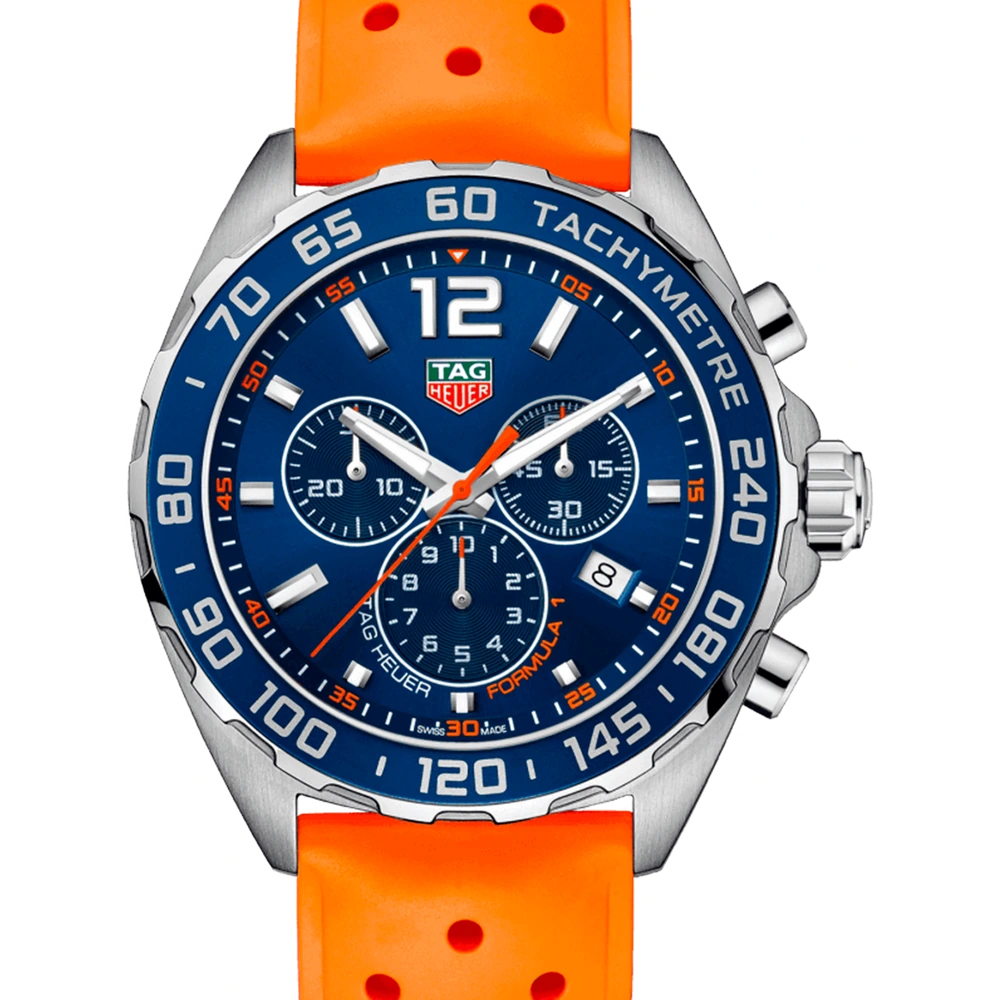 TAG Heuer Chronograph, Quartz, 43 mm, Steel