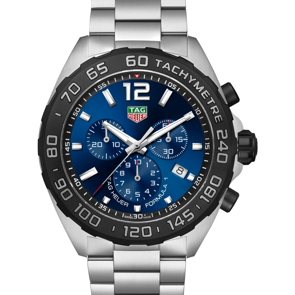 TAG Heuer Chronograph, Quartz, 43 mm, Steel