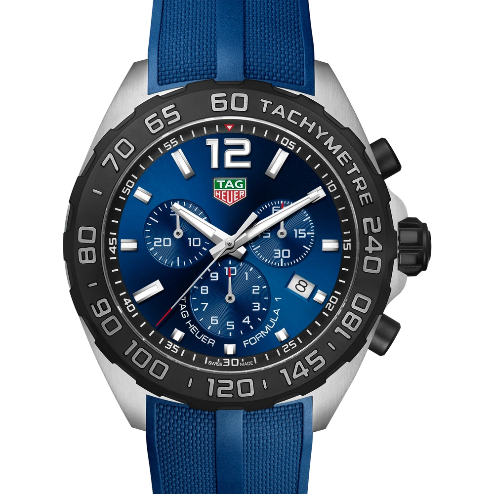 TAG Heuer Chronograph, Quartz, 43 mm, Steel