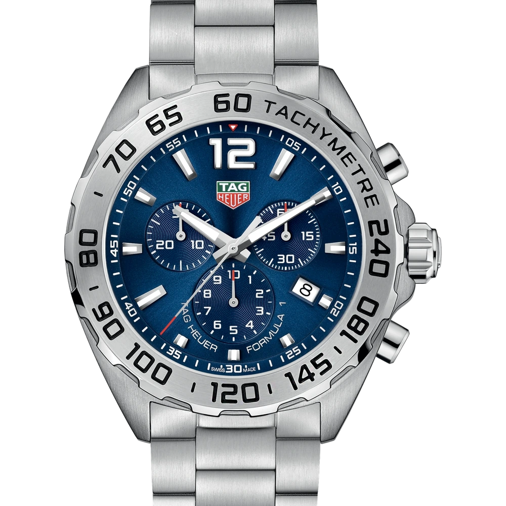 TAG Heuer Chronograph, Quartz, 43 mm, Steel