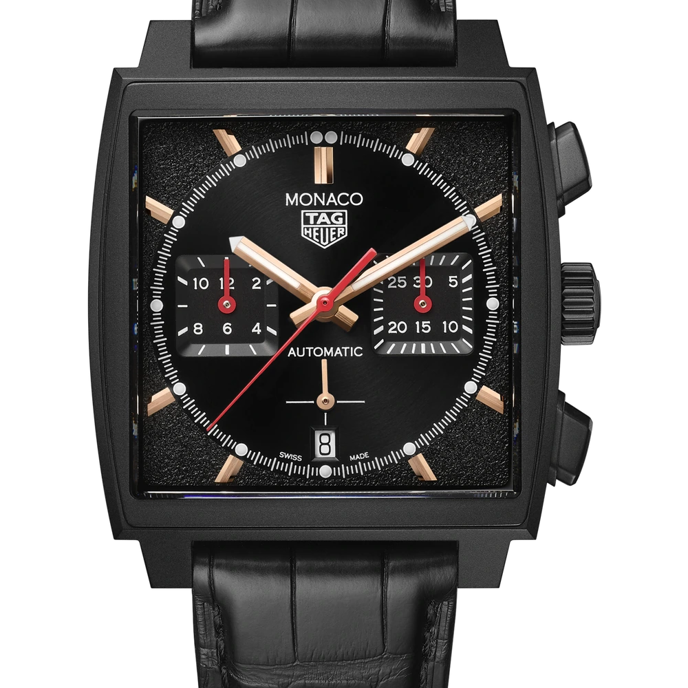 TAG Heuer Chronograph, Automatic, 39 mm, Titanium coated with black DLC