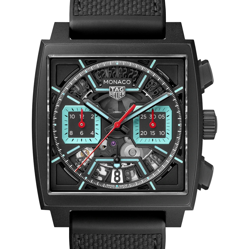 TAG Heuer Chronograph, Automatic, 39 mm, Titanium coated with black DLC