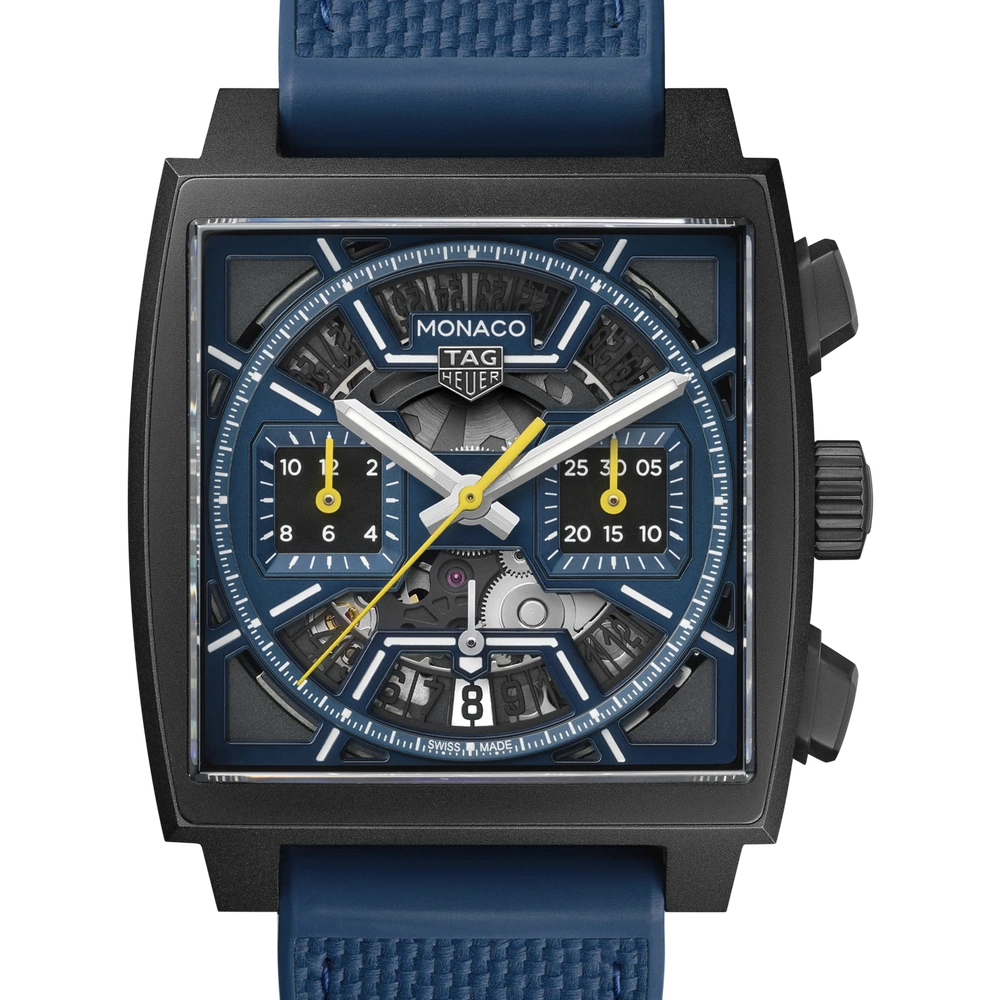 TAG Heuer Chronograph, Automatic, 39 mm, Titanium coated with black DLC