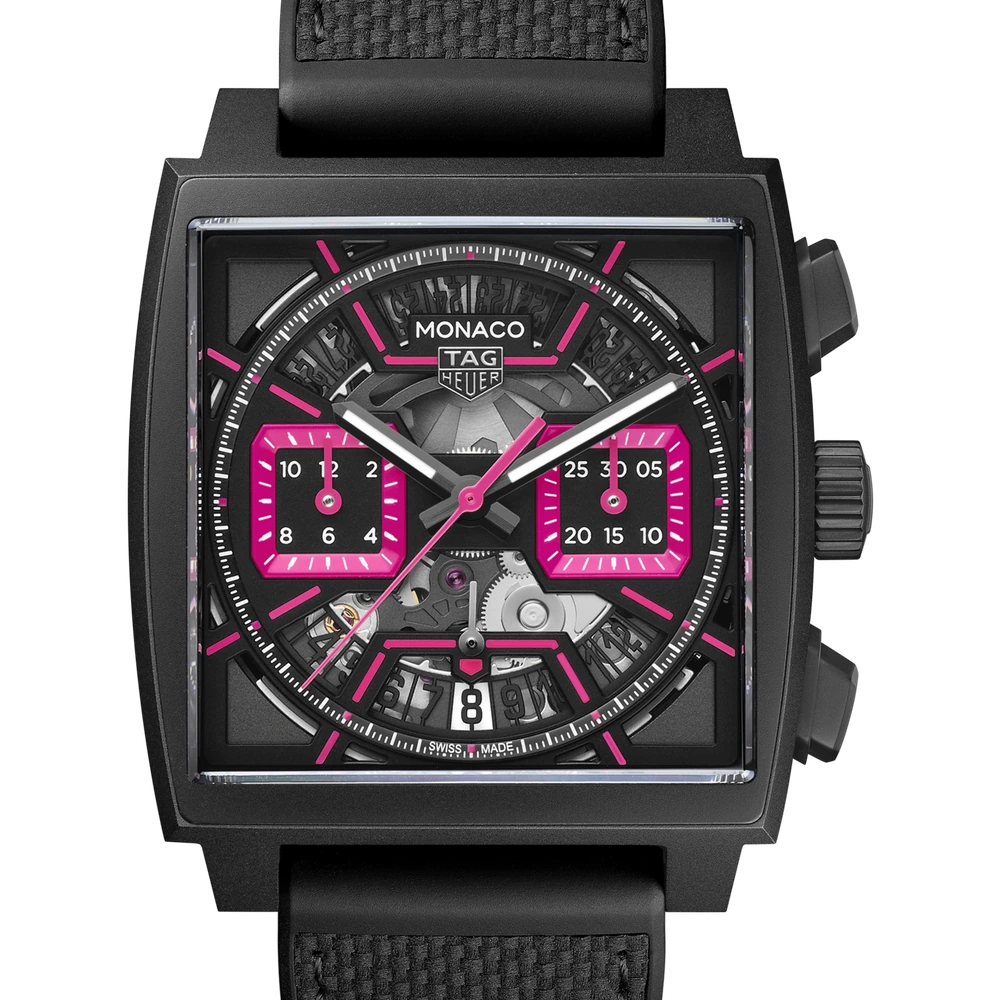 TAG Heuer Chronograph, Automatic, 39 mm, Titanium coated with black DLC