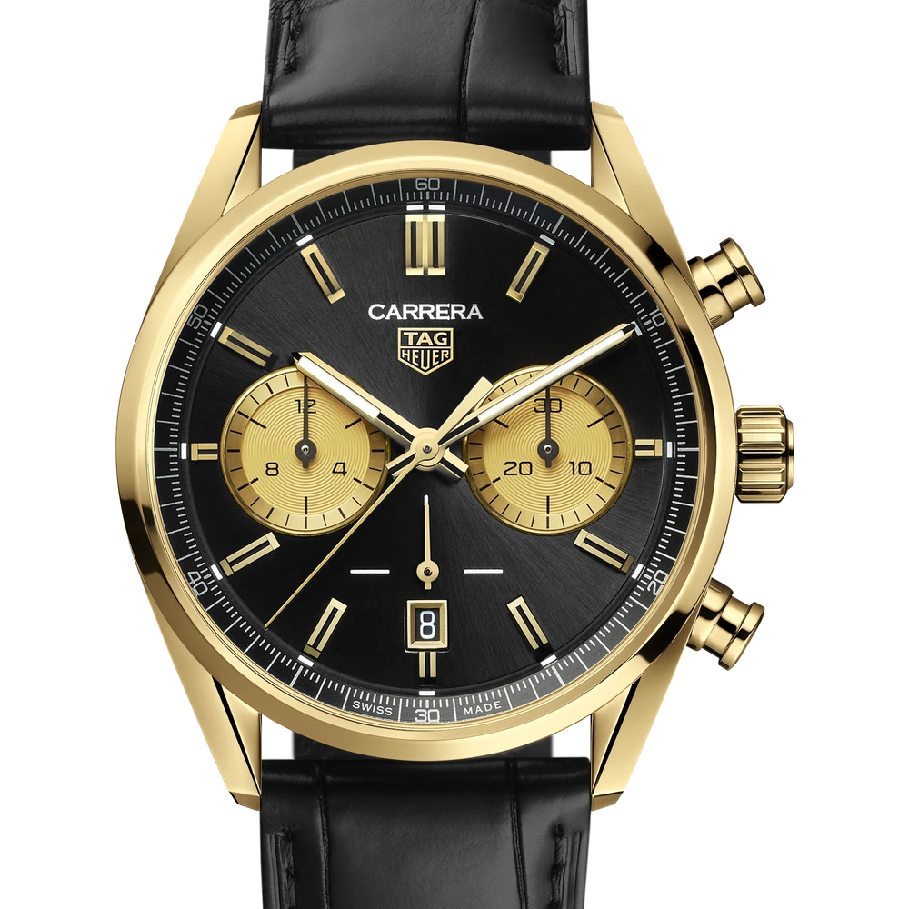 TAG Heuer Chronograph, Automatic, 42 mm, 18K 3N yellow gold