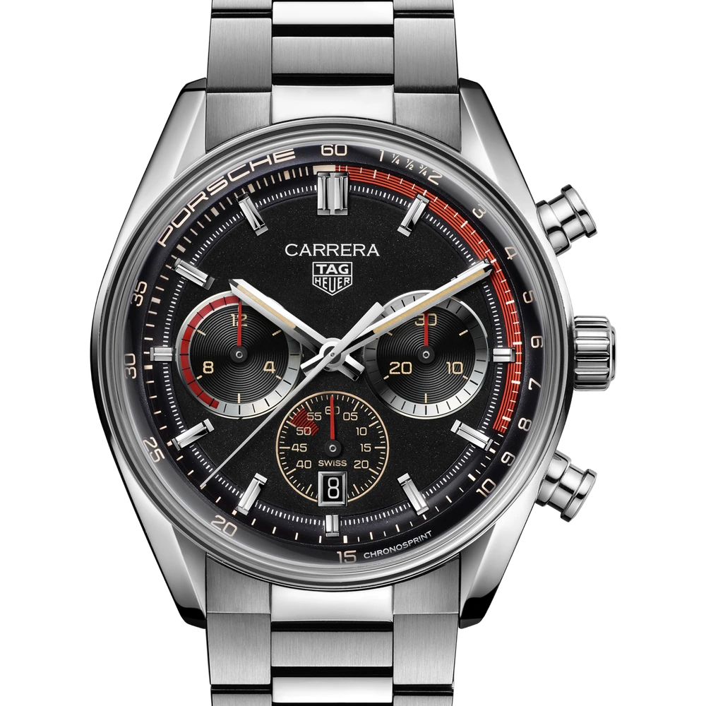 TAG Heuer Chronosprint x Porsche Rallye, Automatic, 42 mm, Steel
