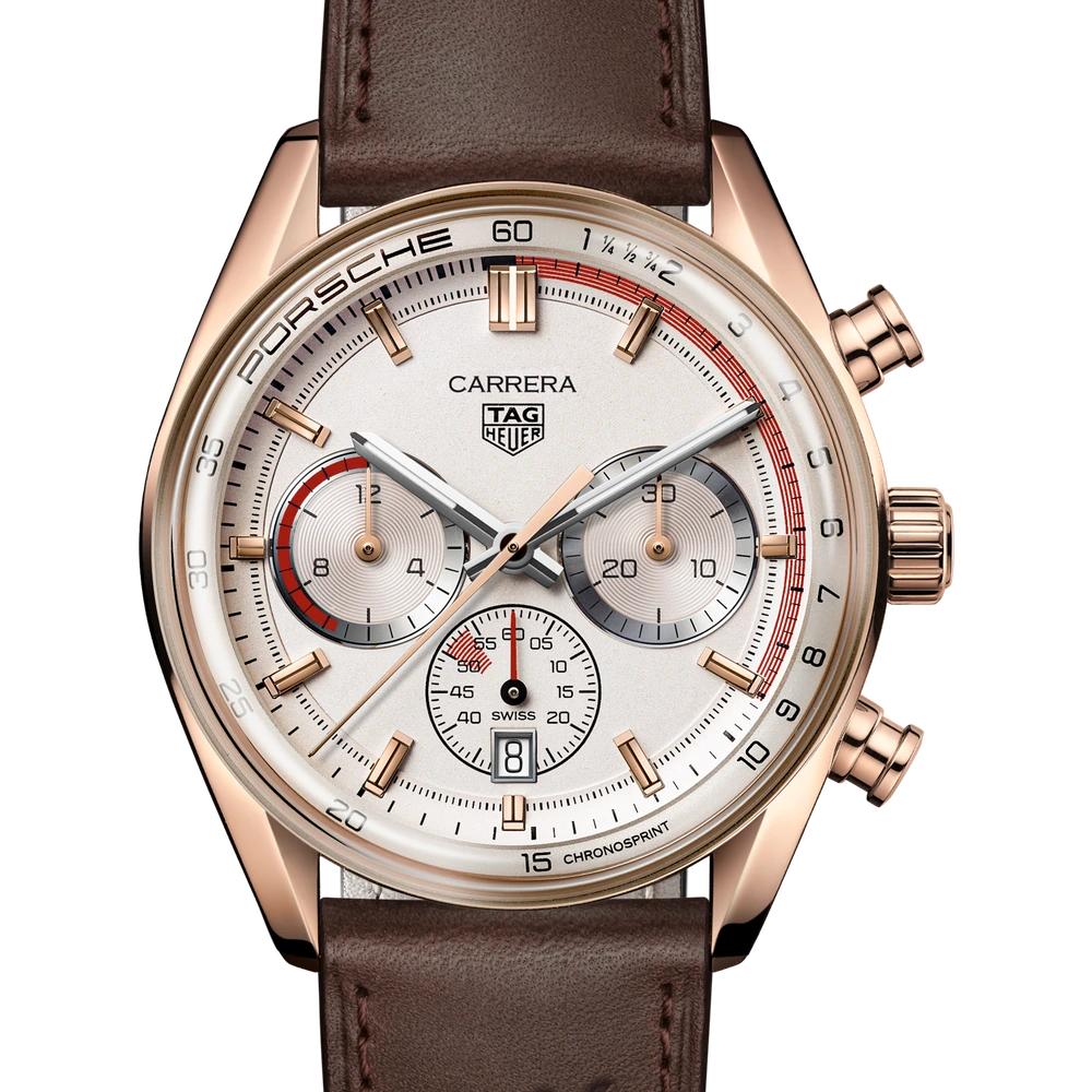TAG Heuer Chronosprint x Porsche, Automatic, 42 mm, 18K 5N rose gold