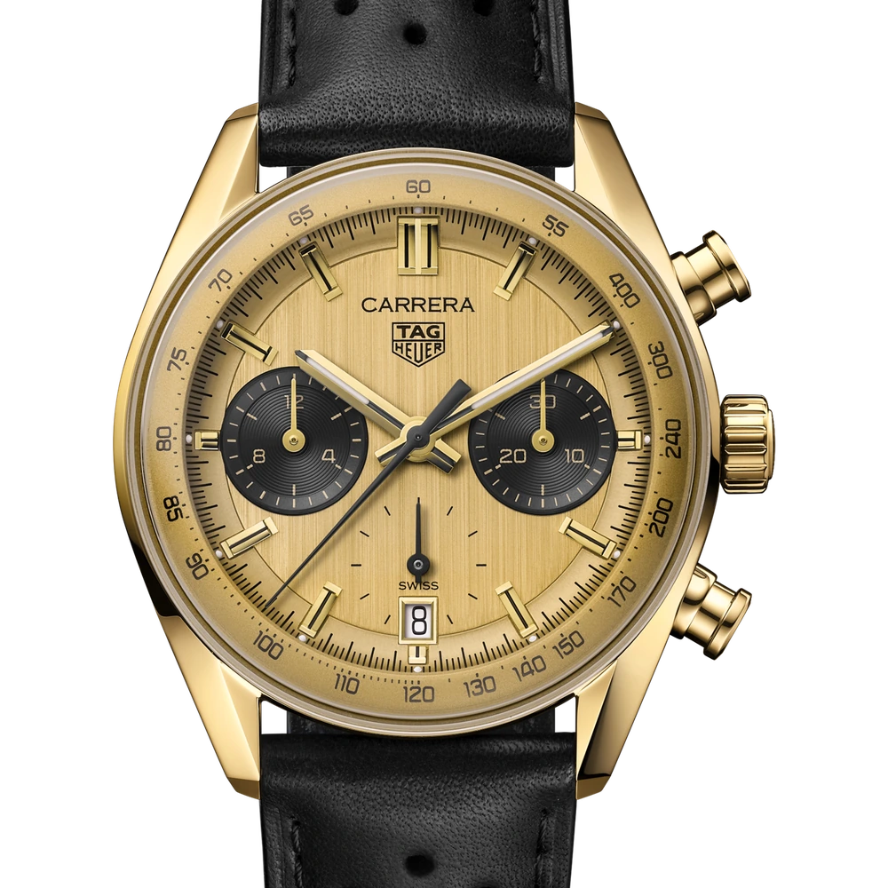 TAG Heuer Chronograph, Automatic, 39 mm, 18K 3N yellow gold