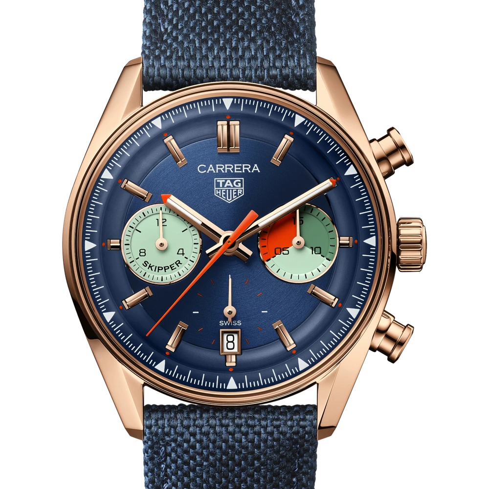 TAG Heuer Chronograph Skipper, Automatic, 39 mm, 18K 5N rose gold