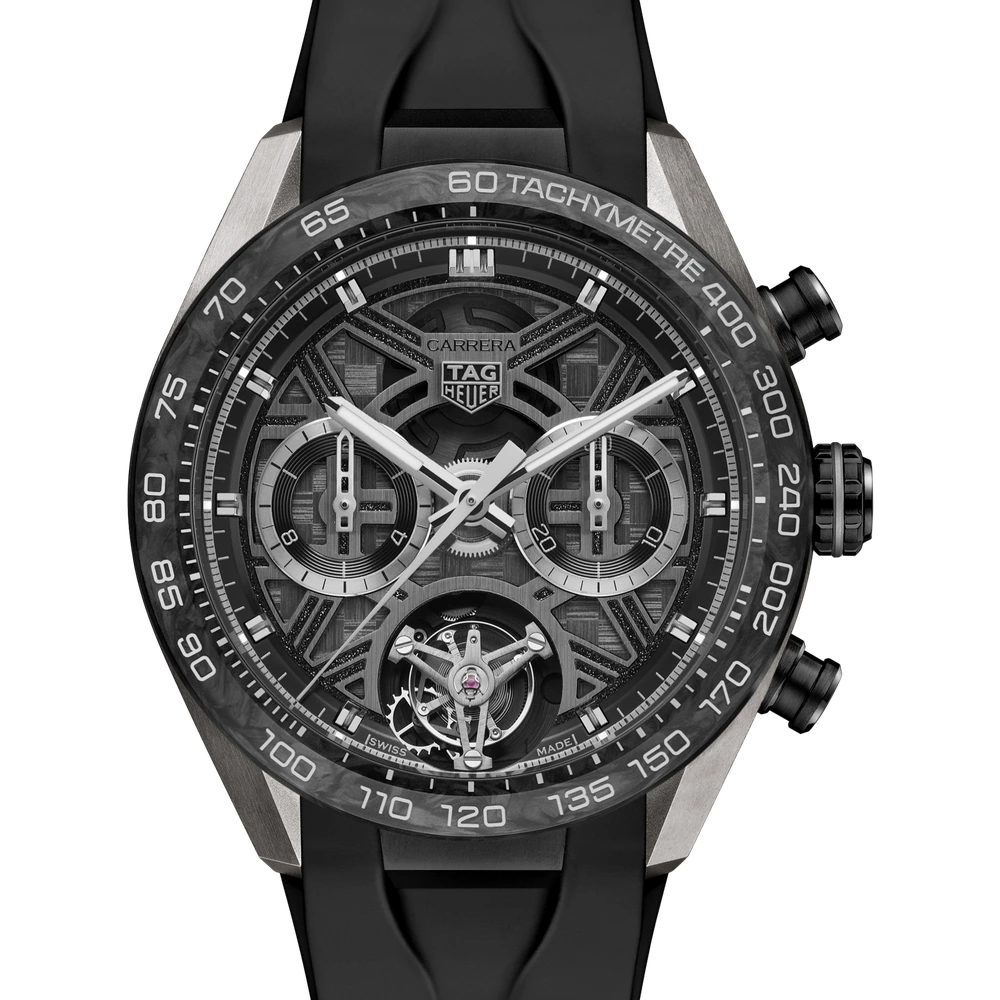 TAG Heuer Chronograph Tourbillon Extreme Sport, Automatic, 44 mm, Titanium coated with black DLC