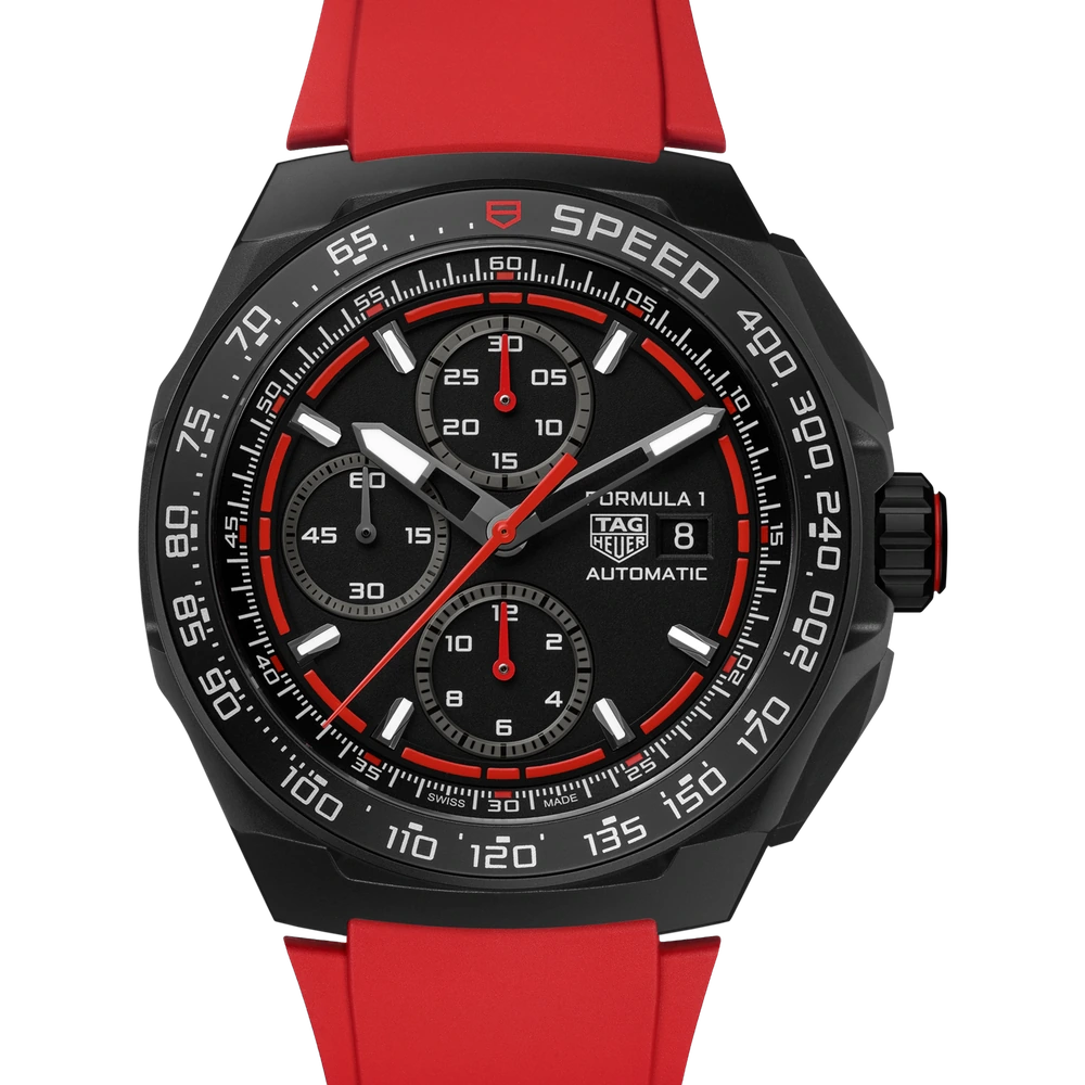 TAG Heuer Chronograph, Automatic, 44 mm, Titanium coated with black DLC