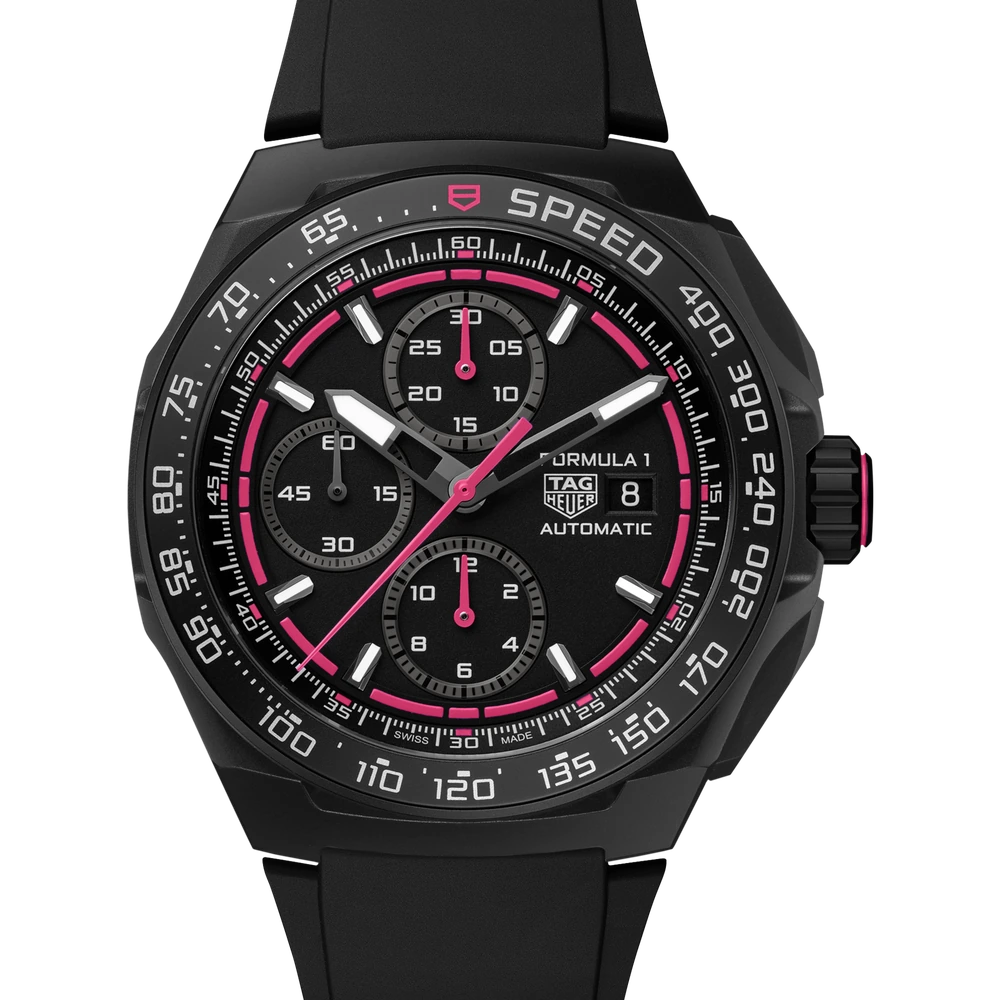 TAG Heuer Chronograph, Automatic, 44 mm, Titanium coated with black DLC